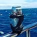 Drink Holder by SunChaser for Cups, Holds Bottles, Works with Cans and Bottles - Comes with Drink Stake, Beverage Holder with Strap and Suction for Boats - Fun Beer Gift - Black