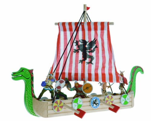 51D6w5L8BZL Sea Dragon Viking Drakkar   Wooden Viking Ship