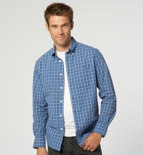Big & Tall Blue Harbour Long Sleeve Resort Check Shirt
