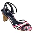Women's Merona&reg; Collection Velvet Strappy Sandals - Pink/Multicolor Patent
