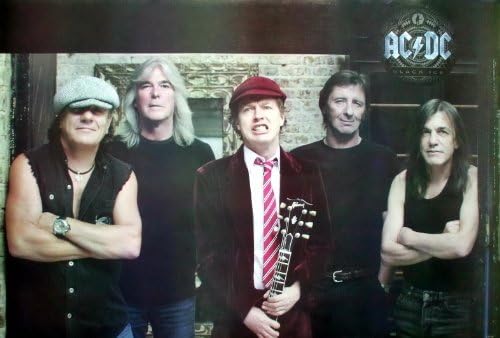 J-4714 Ac/dc Acdc Australian Rock Band Music Wall Decoration Poster Size 35"x24"