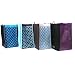Reusable Graphic Pattern Prints Reinforced Bags - Set of 4