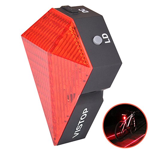 Vistop bike cycling safety zone tail light 8 led with 2…