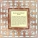 Frank Lloyd Wright 3x3 Oak Park Picture Frame, Brass with Copper Finish