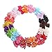 TinkSky 20pcs Hair Bows-15 Pure Color+5 Polka Dot- Alligator Clip Grosgrain Ribbon Headbands for Baby,Girls and Young Women