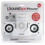 DreamGear i.Sound 2x Power Foldable Speaker System for iPod and MP3 Players (White)