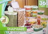 Snapware-Snap N Serve Stainproof Food Storage , 36 Piece Set