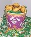 Gourmet Food : Scott's Cakes 2 lb. Coconut Macaroon Cookies in a Purple Bunny Pail