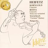 Korngold: Concerto; Rózsa: Concerto; Tema con variazioni; Waxman: "Carmen" Fantasy