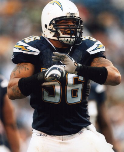 SHAWNE MERRIMAN SAN DIEGO CHARGERS 8X10 SPORTS ACTION PHOTO (F)