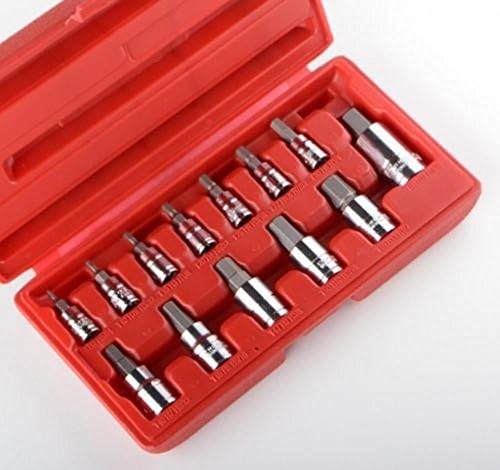 Socket Wrenches 13pc METIRC Allen Hex Socket Bit Set HD Wrench Ratchet 1/4" 3/8" 1/2" MM NEW