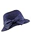 NYfashion101 Spring Summer Side Flip Cloche Bucket Hat w/ Woven Bow Accent
