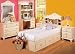 2 Piece Girls Chest Bed and Bookcase Headboard