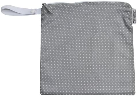 Buttons Diapers Wet Bag (Sm/Med/Lg, Green/Grey)