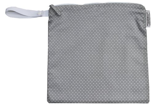 Buttons Diapers Wet Bag (Sm/Med/Lg, Green/Grey)