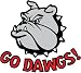 Go Dawgs! Temporary Tattoos Red