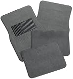 Rubber Queen 70544 Carpeted 4 Piece Mat With Vinyl Heel Pad - Gray Rubber Queen 70544 Carpeted 4 Piece Mat With Vinyl Heel Pad - Gray