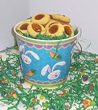 Gourmet Food : Scott's Cakes 1 lb. Apricot Butter Cookies in a Blue Bunny Pail