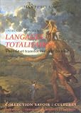 Introduction aux langages totalitaires : Th�orie et Transformations du r�cit