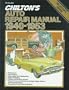 Chilton's Auto Repair Manual 1940-1953