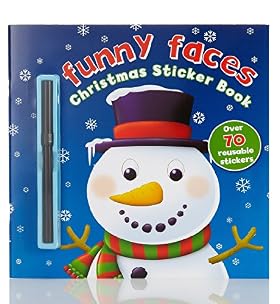 Funny Face Christmas Sticker Book