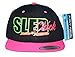JUST RIDE Sled Chick Hat Flat Bill Snapback (PINK/BLACK LIME)
