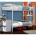 Elite Products Twin over Twin Bunk Bed in Sleek Steel Finish Elite Products Twin over Twin Bunk Bed in Sleek Steel Finish