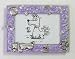 5 3  Basset Hound & Bones - Purple Epoxy