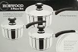 Horwood 3 Pce Phenolic STAINLESS STEEL LID Set (16/18/20cm)