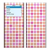 Peach Dots Design Decal Skin Sticker for Apple iPod nano 2G (2nd Generation) 2GB/ 4GB/ 8GB Player