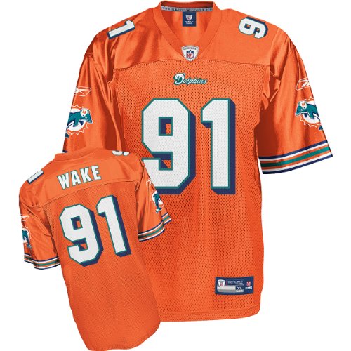 Reebok Miami Dolphins Cameron Wake Replica Alternate Jersey Large