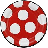 NCAA Georgia Bulldogs 8-Pack Polka Dot Dinner Plates
