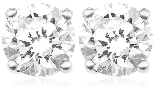 Platinum Diamond Stud Earrings (1 cttw, I-J Color, I1-I2 Clarity)