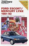 Chilton s Repair Manual: Ford Escort Mercury Lynx 1981-92 (Chilton s Repair Manuals)