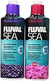 Duo Pack Fluval Sea Alkalinity/Calcium for Aquarium, 16-Ounce