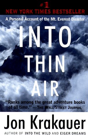 City Travel Guides Discounted  Books : Into Thin Air: A Personal Account of the Mt. Everest Disaster