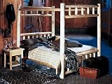 Canopy Twin Cedar Log Bed