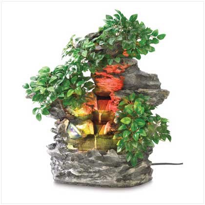 Serene Splendid Forest Bonsai Garden Water Fountain