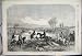 1856 Magpie Hawking Horses Men Antique Fine Art