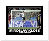 Miroslav Klose Germany Double Matted 8x10 Photograph 2010 World Cup Header