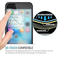 (2-Pack) iPhone 6 Plus Screen Protector, Premium Tempered Glass Anti-scratch, Anti-fingerprint, Bubble Free Screen Protection Case Perfect Fit for iPhone 6S Plus / 6 Plus by M2R