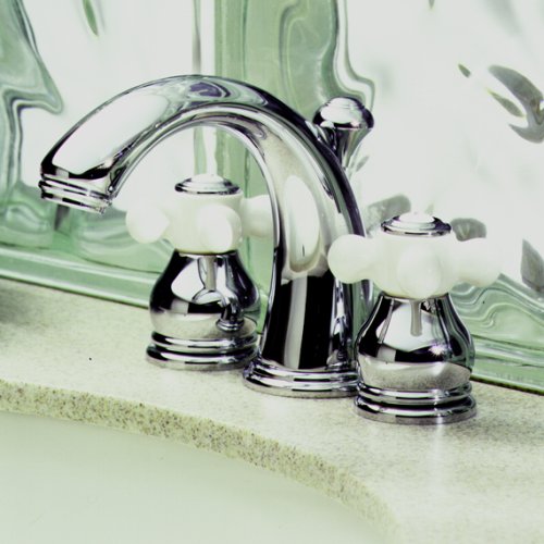 Hampton MiniSpread Bathroom Faucet w/ Porcelain Lever Handles with EverClean - 7471.712