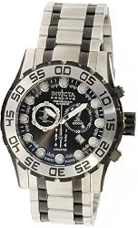 Stainless Steel Leviathan Chronograph Diver Black Dial