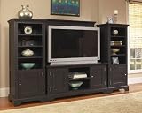 Home Styles Bedford Entertainment Center - Ebony Finish 88-5531-12-13-13-14