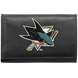 San Jose Sharks Wallet: Embroidered Trifold