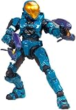 Halo 3 McFarlane Toys Series 6 MEDAL EDITION Exclusive Action Figure TEAL Spartan Soldier Eva Includes 2 Covenant Pulse Rifles