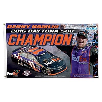 Denny Hamlin Daytona 500 Champion Banner Flag