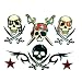Skulls, Pirates, and Stars Temporary Tattoo Kit