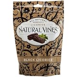 Red Vines Natural Vines Black Licorice, 8-Ounce Bags (Pack of 6)
