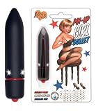 Pin-Up Girl Rockabilly Sex Toy 80mm Black Bullet Vibe Vibrator